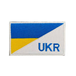 patch militaire ukraine blanc