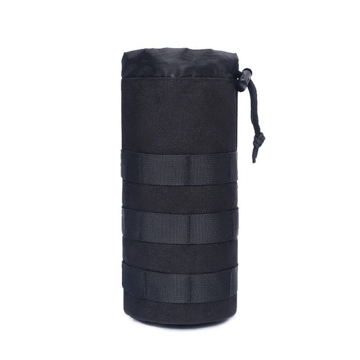 Black military water bottle holder