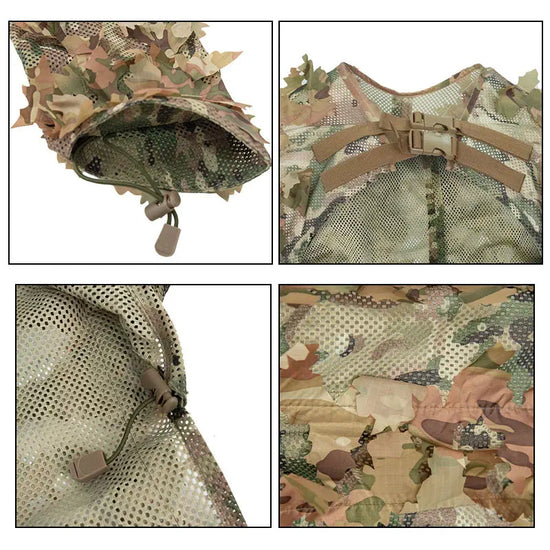 Vêtement de camouflage militaire plusieurs visuels