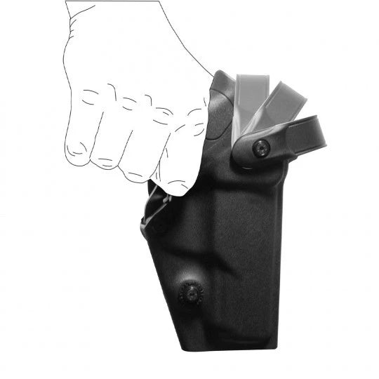 Rechtshänder-Holster Zoom VKZ8 Olivgrün Glock für Polizisten