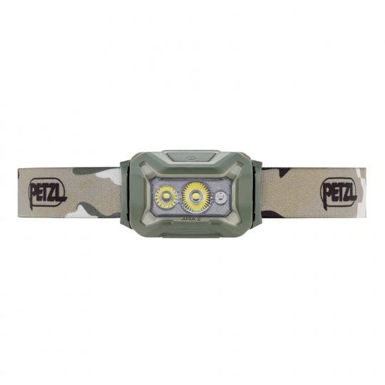 Militärische Stirnlampe Petzl Hybrid 450 Lumen Aria 2 CE/FR Armee