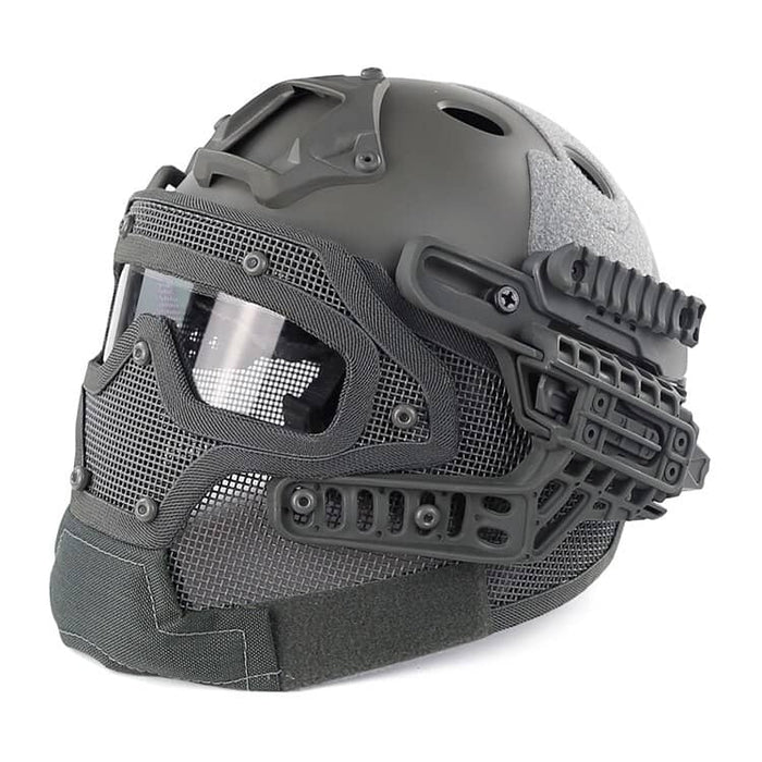 Airsoft-Helm Custom Grau