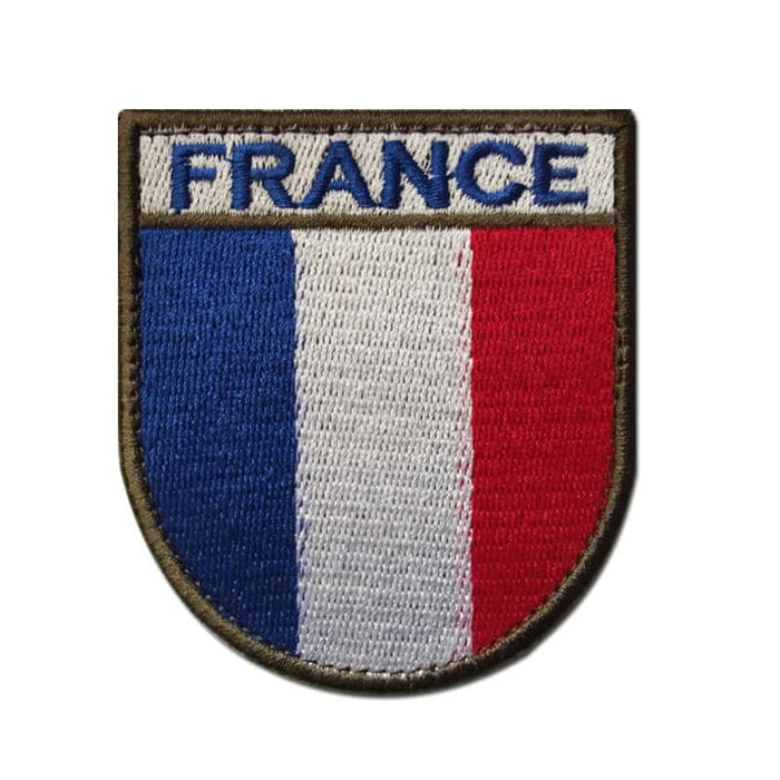französischer Militäraufnäher blau