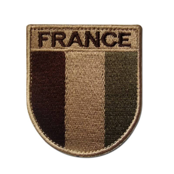 französischer Militäraufnäher khaki