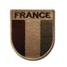 französischer Militäraufnäher khaki