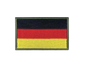 Patch deutsche Flagge grüner Rand