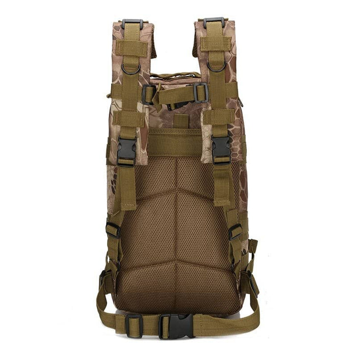 Militärischer Rucksack 30L für Soldaten Rückenansicht