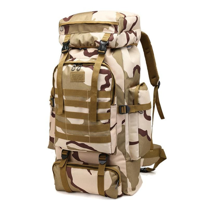 Militärischer Rucksack 80L desert tri-color