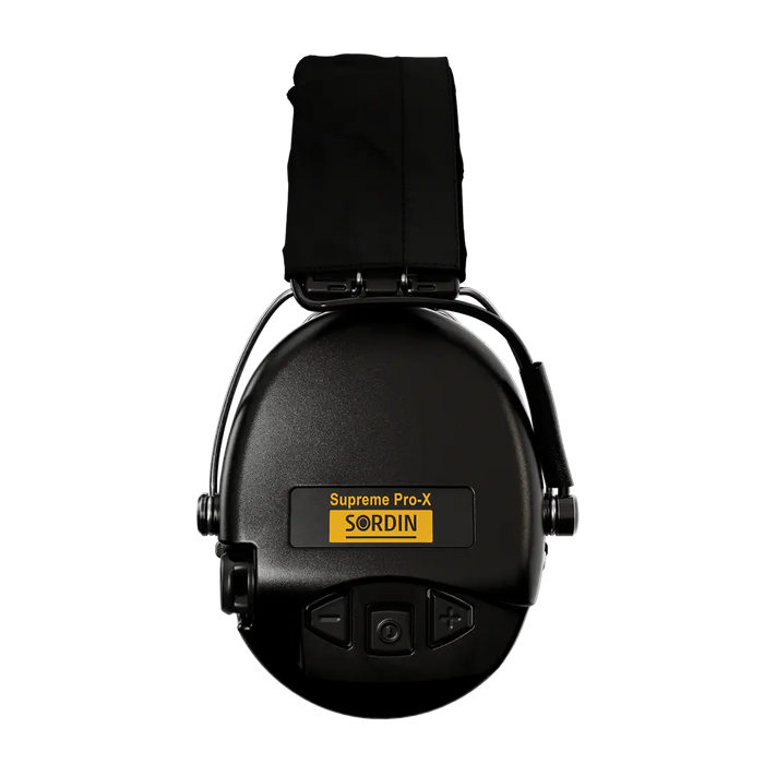 Supreme Pro-X LED black tactical earmuffs for soldiers