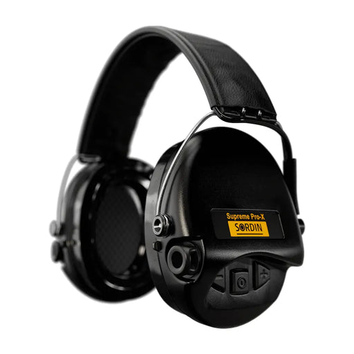 Supreme Pro-X LED tactical noise-cancelling headphones, black