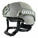 Grey military-style helmet