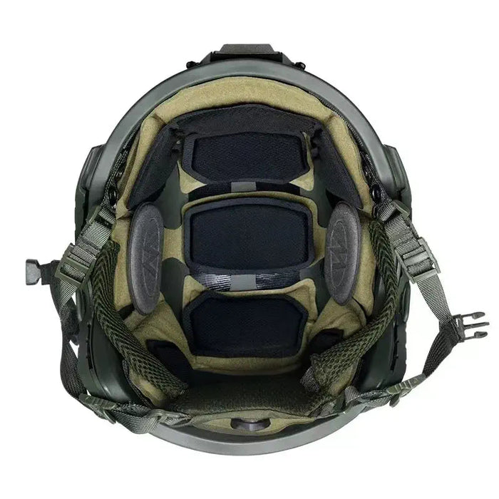 Military green tactical bulletproof helmet
