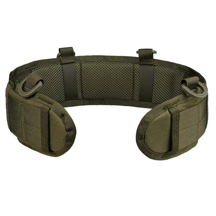 Tactical MOLLE belt over green belt Army