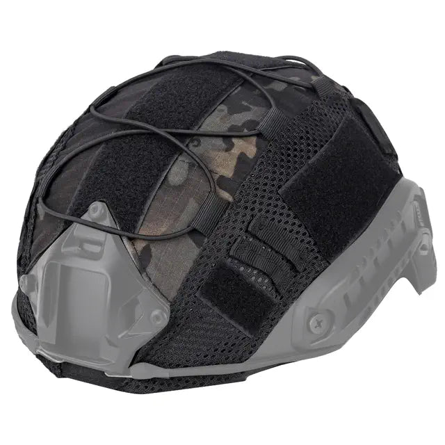 Military helmet cover black CP