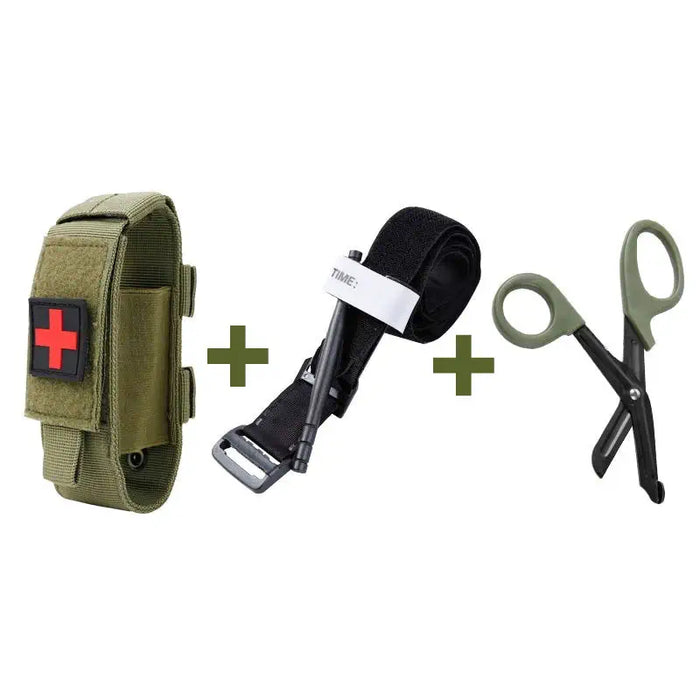 Army green tourniquet care kit