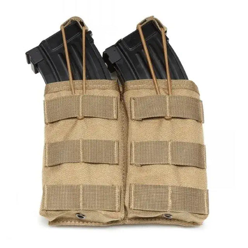 MOLLE Pocket Tactical Vest Khaki x2