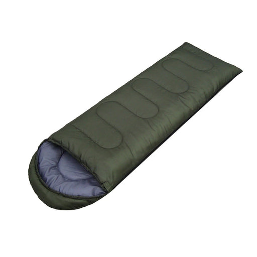 Army green sleeping bag