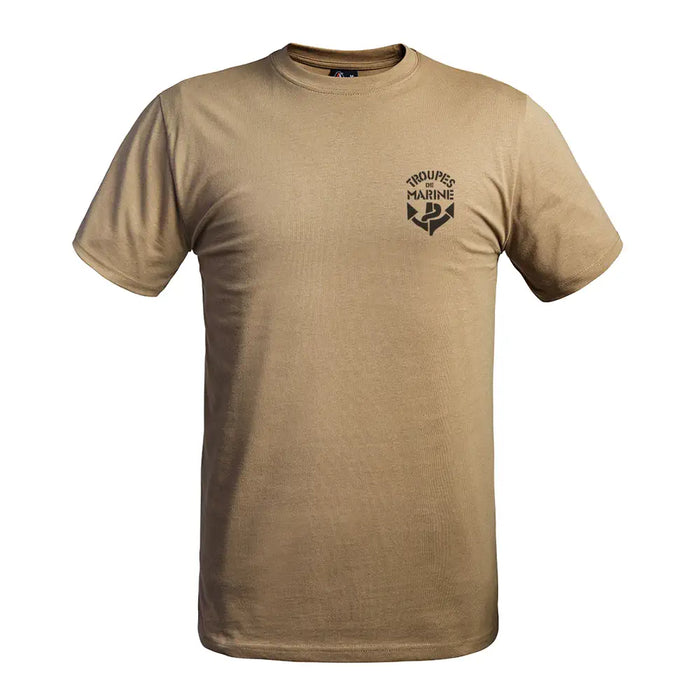 STRONG Navy T-Shirt Tan