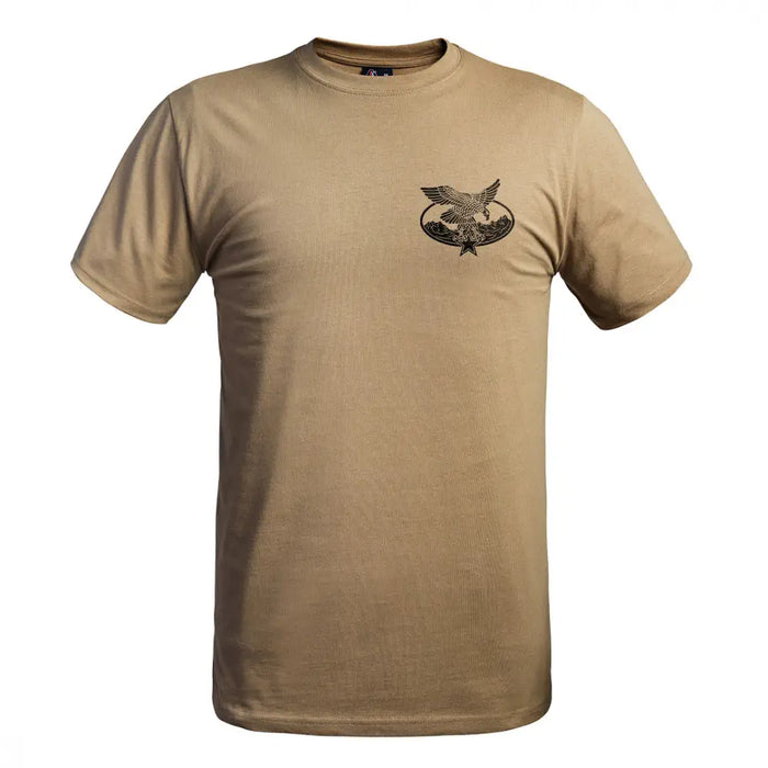 STRONG tan Mountain Troops T-shirt