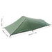 1-seater army green tent dimensions