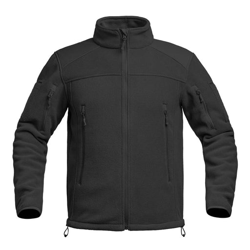 Fighter military fleece jacket, black