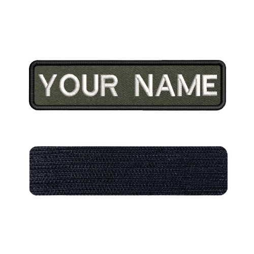White Velcro Military Name Band