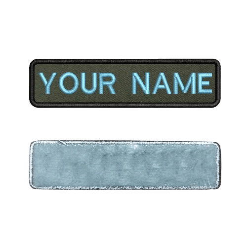 Iron-on Military Light Blue Name Stripe