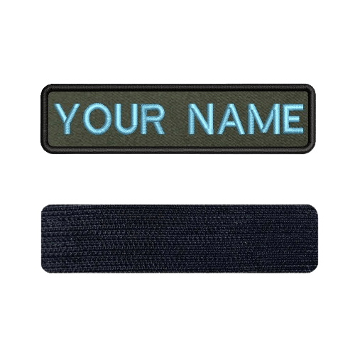 Light Blue Velcro Military Name Band