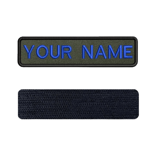 Vleu Foncé Velcro Military Name Band