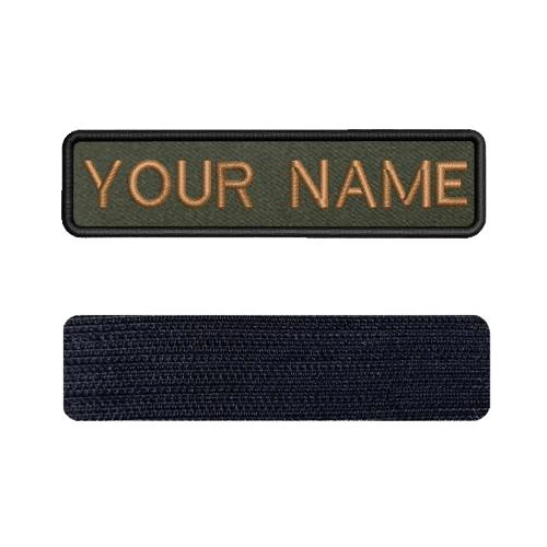 Brown Velcro Military Name Band