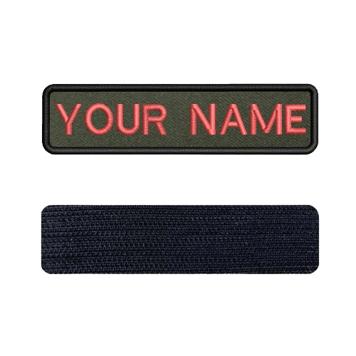 Pink Velcro Military Name Band