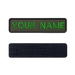 Green Velcro Military Name Band