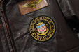Vintage brown leather Bomber jacket