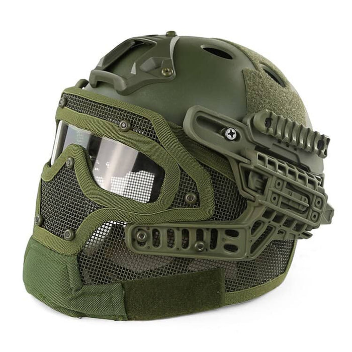 Airsoft Custom Helmet Army Green