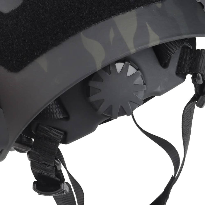 Tactical airsoft helmet rear view