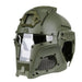 Army green airsoft full face helmet