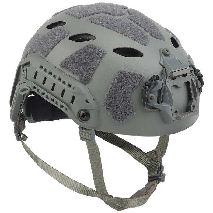 Grey tactical airsoft helmet