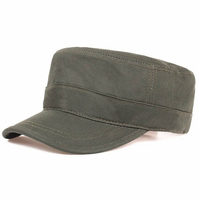 Single green military cap