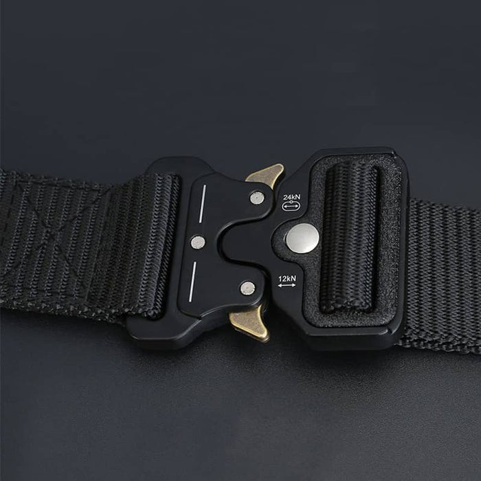 Men's military belt buckle black