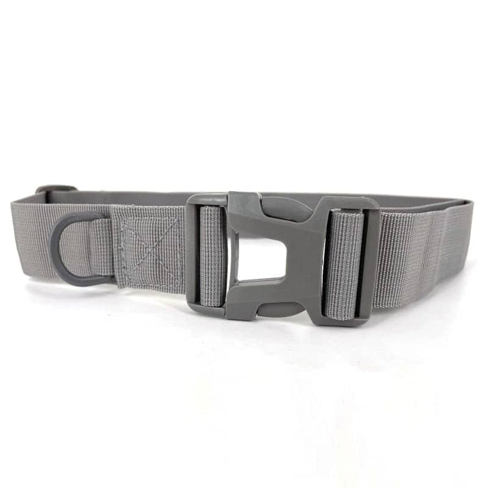 Grey military-style belt
