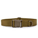 Khaki military-style belt