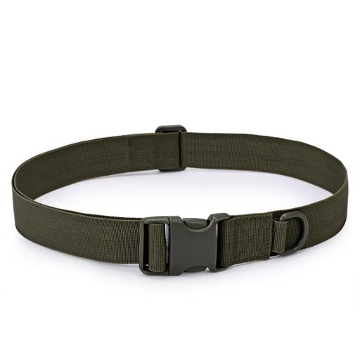Green military-style belt