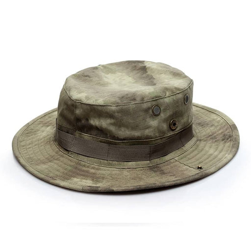 Military bush hat A-TACS camouflage