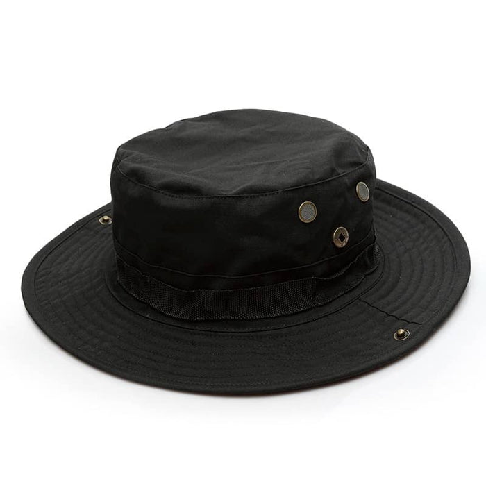 Black military bush hat for the army