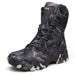 Military shoe with army camouflage