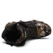 Military camouflage shoes top view