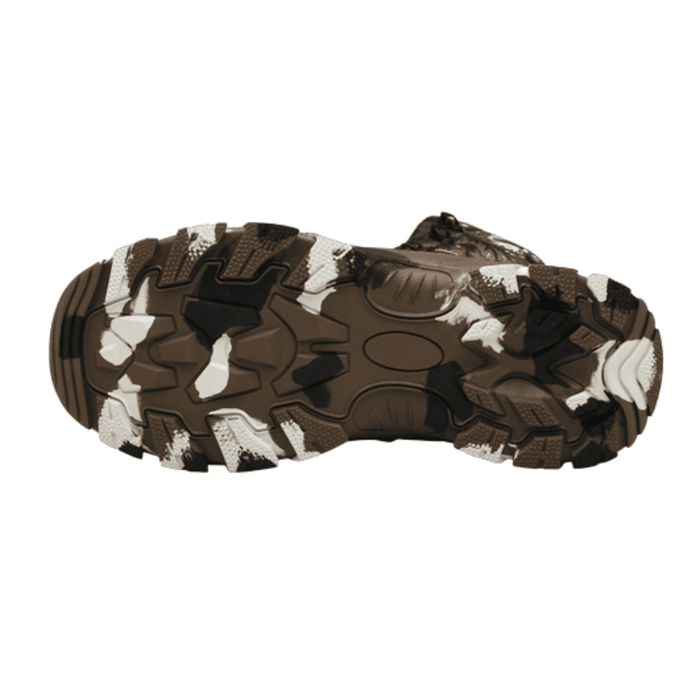 Military camouflage shoes bottom view sole