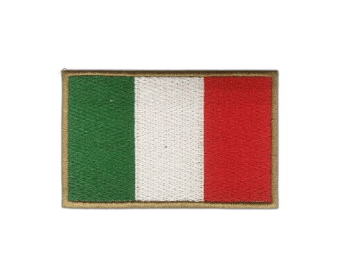 gold italian crest with velcro