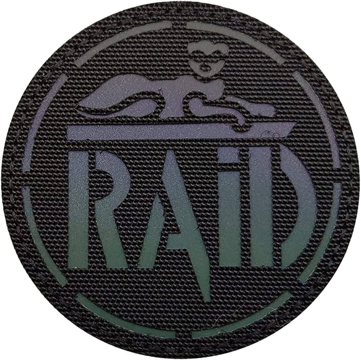 RAID badge Black PVC