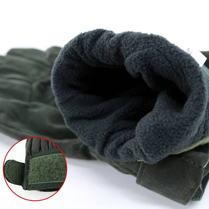 Tactical Velcro Fleece Gloves